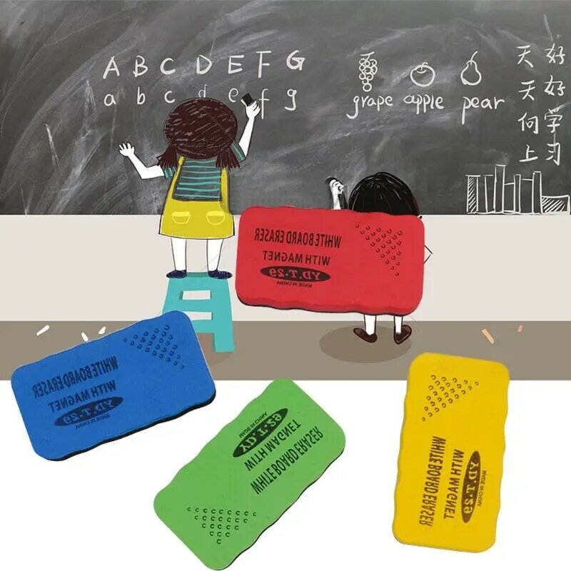 Magnétique sec-essuyer tableau blanc gomme marqueur nettoyant enfants fournitures de bureau scolaire