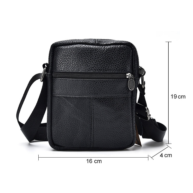 Casual Men Handbag Brief Shoulder Bags Man Solid Leather Messenger Bag Business Crossbody Bag Male Retro Luxury Travel Pouch