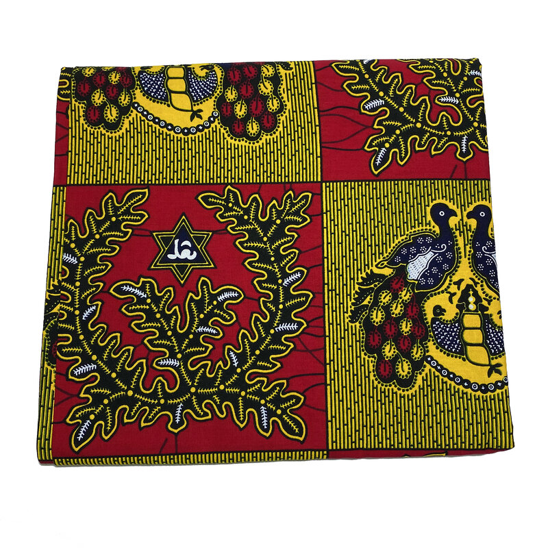 قماش هولندا الشمع الحقيقي عالي الجودة 100% قطن أفريقي نيجيريا غانا نمط أنقرة النسيج الأفريقي الملابس الشمع طباعة 6 ياردات