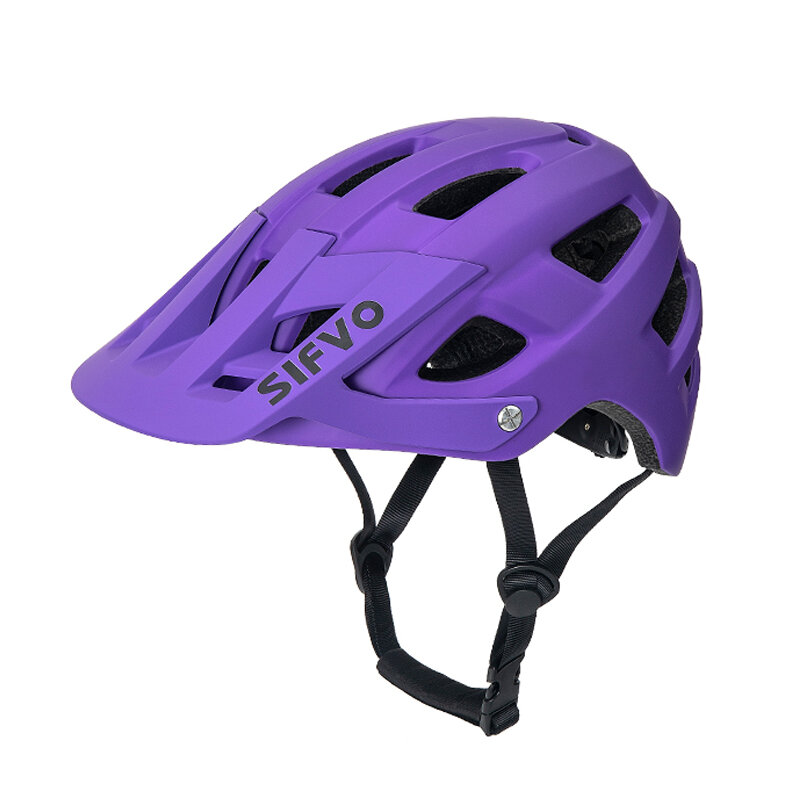Excluusky capacete para bicicleta, para adultos, montanha, downhill, boné com viseira solar, rede de insetos, equipado