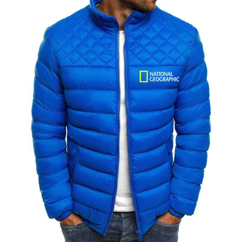 2021ฤดูหนาวชายเสื้อแจ็คเก็ตลำลอง Outwear Slim Fit Coats Warm ผู้ชายแห่งชาติ Geographic เสื้อผ้าซิปแจ็คเก็ต