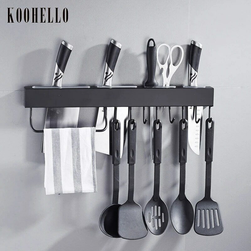 Küche Wand Hängen Messer Regal Edelstahl Anhänger Küche Racks Werkzeug Lagerung Rack Wand Haken Küche Hardware Liefert