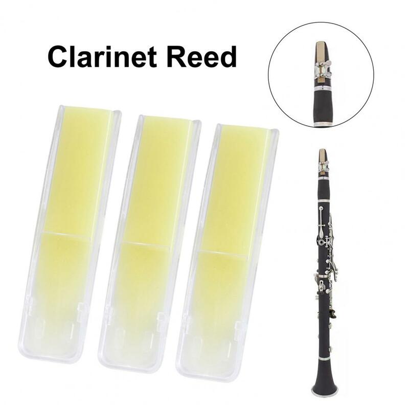 3Pcs/Set Min Reed Versatile Wear-Resistant Widely Application Harmless Mini Clarinet Reed for Practice Reed Woodwind Reed