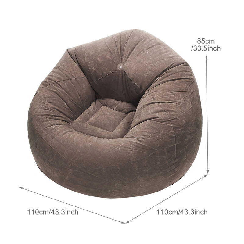 Inflatable เก้าอี้โซฟาผ้าความคิดสร้างสรรค์ Comfort แบบพกพา Lazy Beanbag เก้าอี้ระเบียงห้องนอน Tatami กระเป๋าพับโซ...