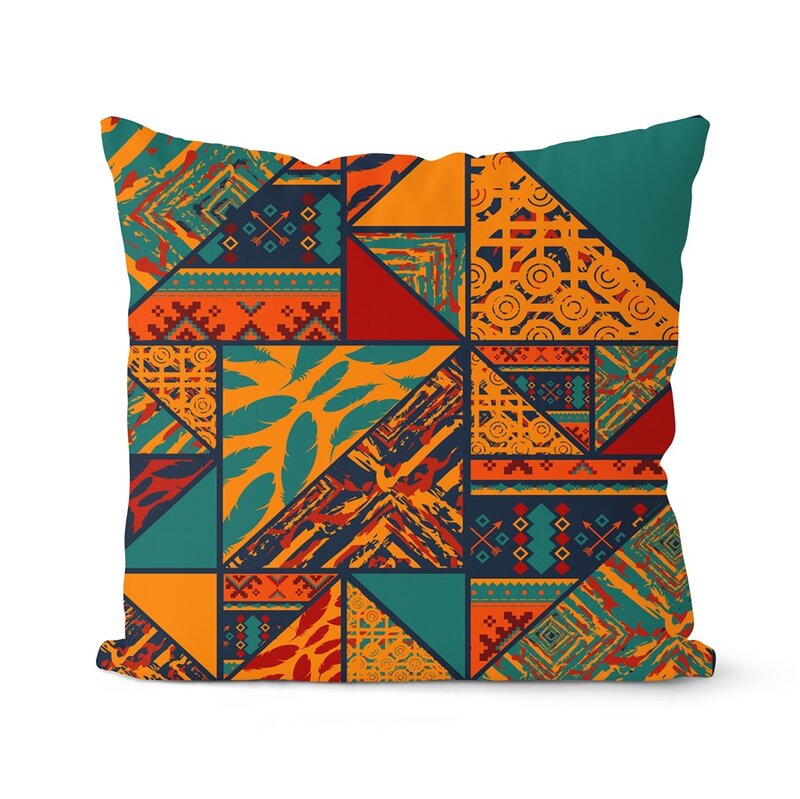 Padrão tribal lance travesseiro caso geometria étnica áfrica elementos capas de almofada para casa sofá cadeira fronhas decorativas