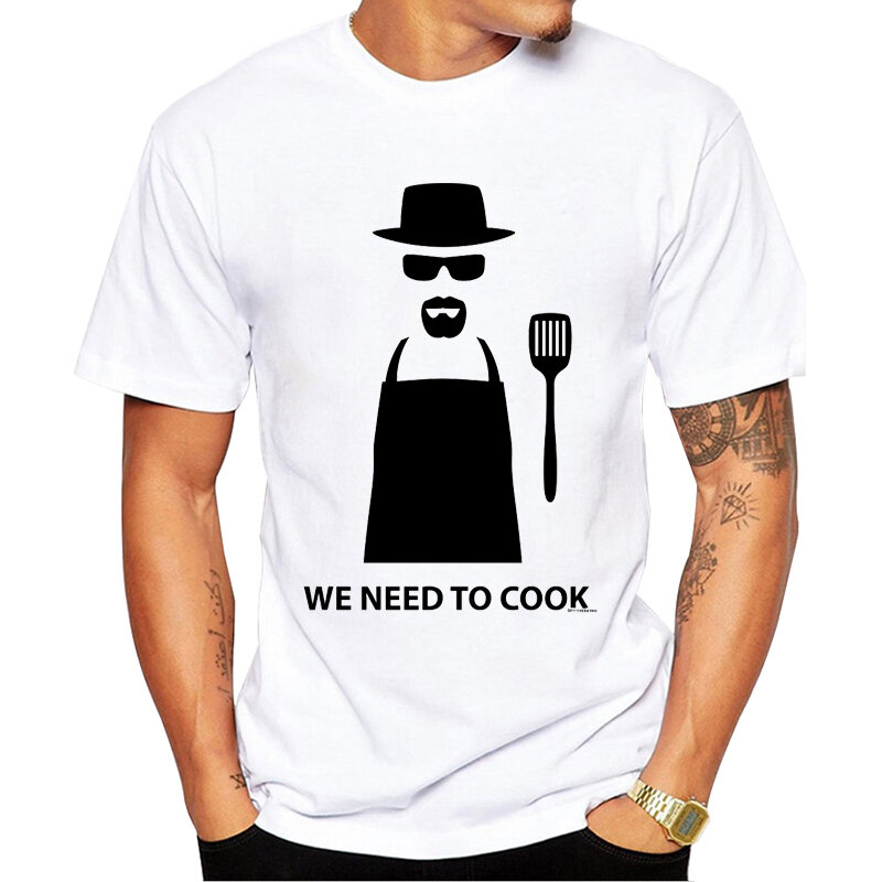 2019 модная мужская футболка с надписью «We Need to Cook», с коротким рукавом
