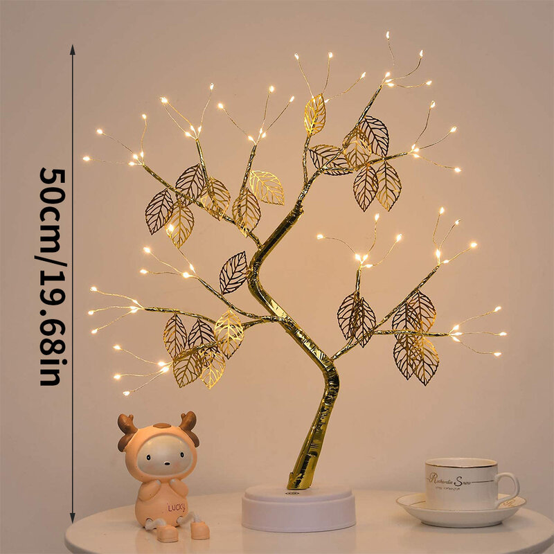 Neue LED Kupfer Draht Nachtlicht Baum Fee Lichter Hause Dekoration Nacht Lampe USB Batterie Betrieben Für Schlafzimmer Nachttisch lampe