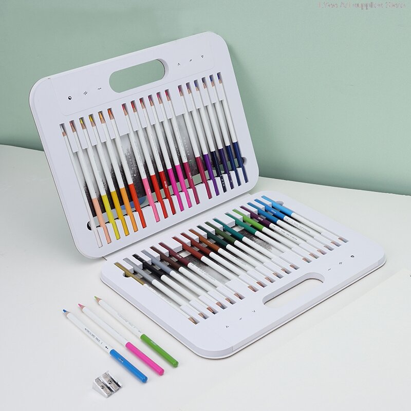 Himi 24/36/48 cores solúvel em água lápis colorido pintados à mão coloração aquarela lápis definir desenho pintura presente arte suprimentos