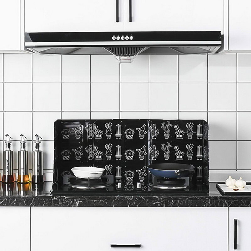 1PC Kitchen Gadgets Oil Splatter หน้าจออลูมิเนียมแผ่นฟอยล์แก๊สเตา Splash Proof Baffle ห้องครัวเครื่องมือทำอาหาร