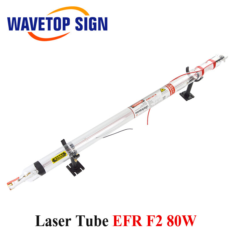 Tubo Laser CO2 60W 80W lunghezza 1250mm Dia.80mm 80W tubo Laser CO2 uso per incisione Laser e macchina da taglio sostituire Reci W2 90W