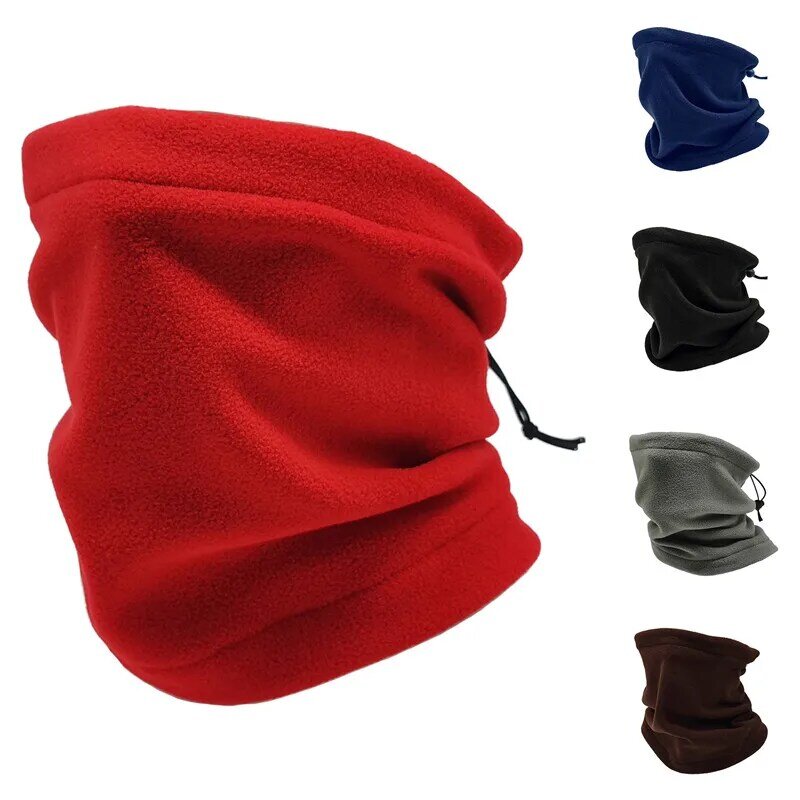 1 pz 3 In 1 scaldacollo In pile polare Unisex abbigliamento da sci termico snowboard Snood sciarpa cappello sciarpa multifunzione collare
