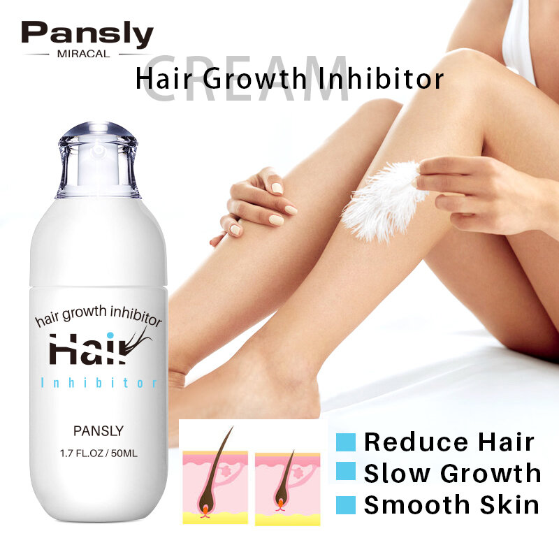 50ml Unisex Hair Growth Inhibitor Cream Body Face Smooth Skin Moisturizing Non-Irritating Use With Hair Removal Cream