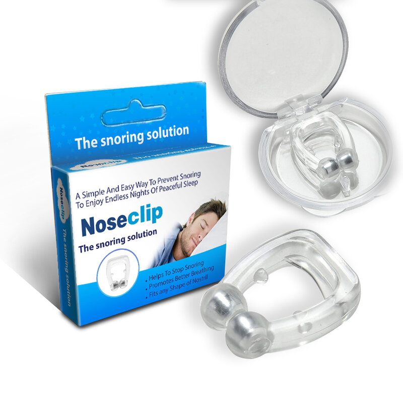 Clip Nasal magnético antirronquidos, dispositivo dilatador Nasal para dejar de roncar, ayuda para mejorar la respiración, relajarse, dormir, solución antironquidos, 1 unids/caja