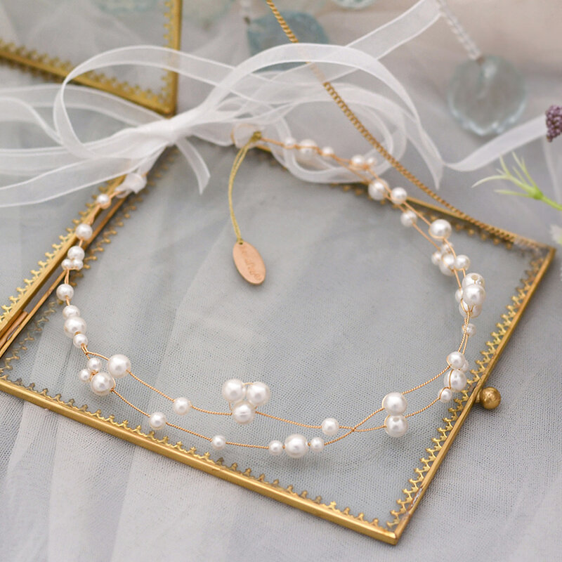 Diadema Floral con perlas accesorios para el cabello de boda, diadema nupcial, peine de perlas, tocado de boda, pieza de cabello de novia, Tiara para el cabello de mujer