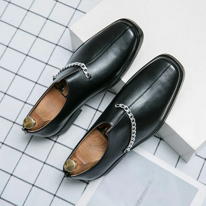 2021 Summer New Men Casual Shoes Luxury Brand Genuine Leather Loafers Moccasins Men Shoes Fashion Slip On Dress Shoes Big Size
