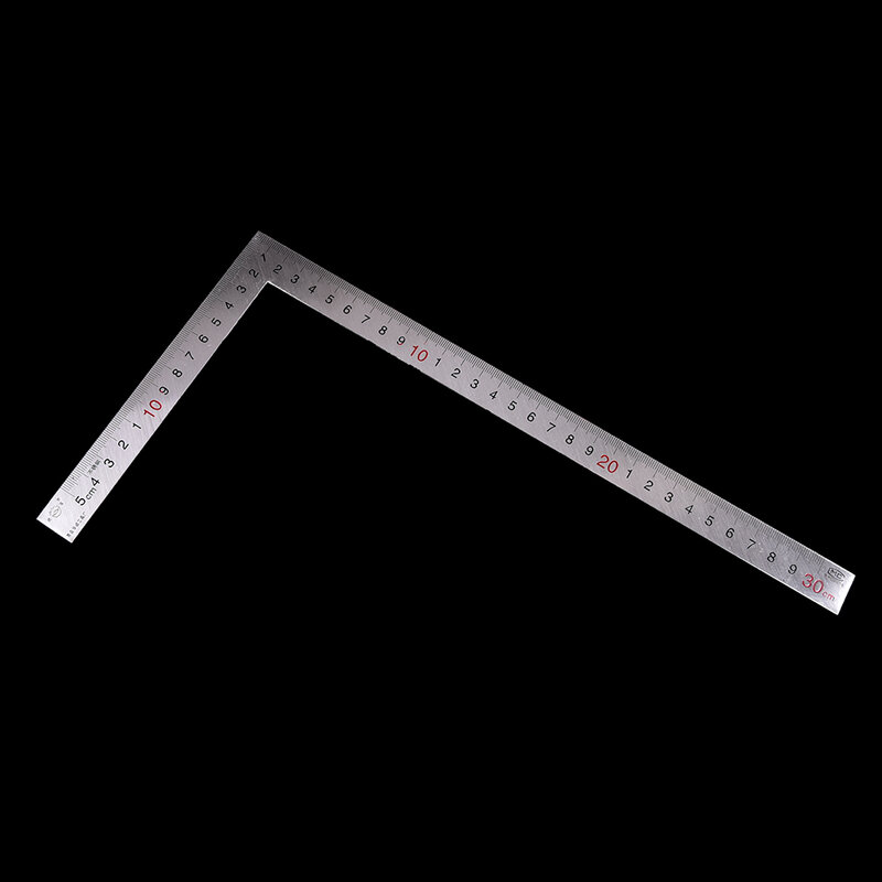 1pc Quadrat Herrscher praktische Edelstahl 90 Grad Winkel Metric Versuchen Mitre Quadrat Herrscher 150x300mm Lineal platz