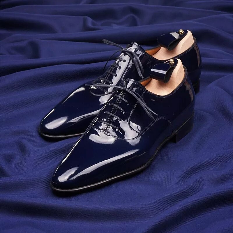 Zapatos Oxford de piel sintética con cordones Para Hombre, Calzado cómodo de punta redonda, Para primavera y otoño, KZ296