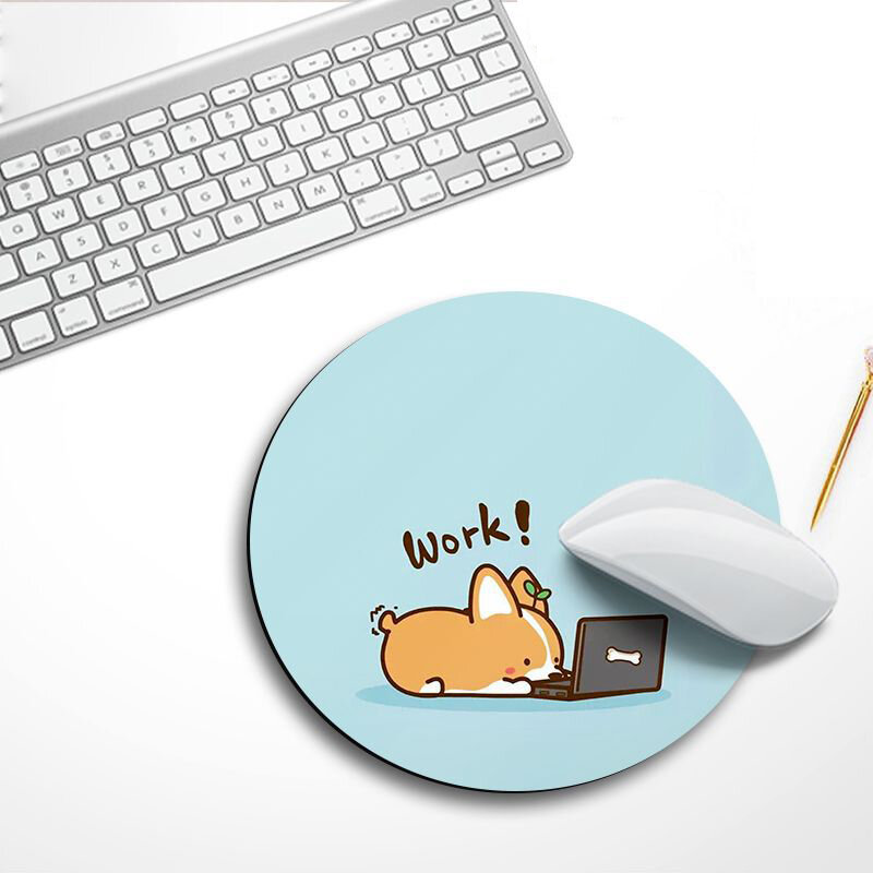 1pcs Cute mouse pad small round large cushion portable office home natural non-slip rubber mouse pad