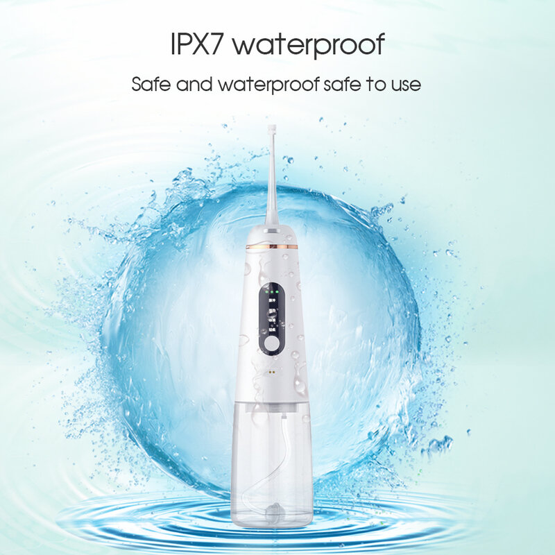 [Boi] 5โหมด350Ml USB ไฟฟ้า Waterpulse Oral Irrigator น้ำ Flosser ทันตกรรม Jet สำหรับฟันปลอม PERFECT Smile