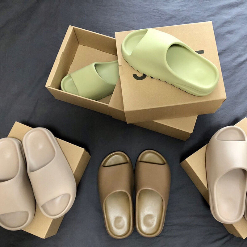 Sandalias de fondo suave para mujer, chanclas de EVA, zapatos de playa a la moda Unisex, zapatillas antideslizantes para interiores, 2021