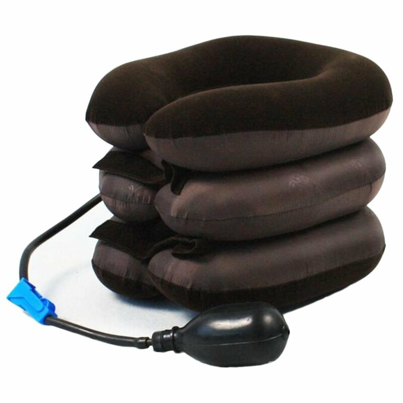 Inflatable คอปากมดลูก Vertebra Traction Soft รั้งอุปกรณ์ Unit สำหรับหัวหัวกลับไหล่ปวดคอ Health Care
