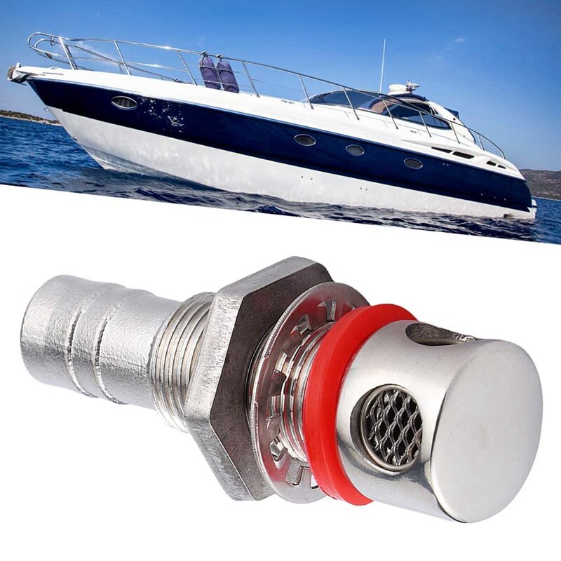 Marine Fuel Tank Vents General Fuel Tank Vents Stainless Steel Hardware for Embedded Installation (Straight)