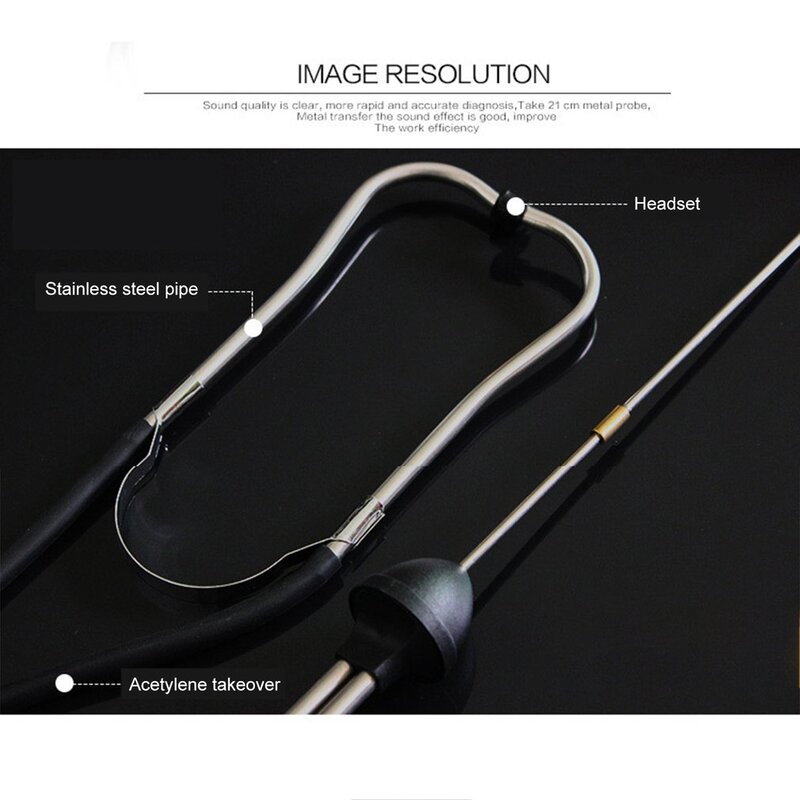 22.5+7CM Car stethoscope for cars Auto mechanics tools for cars Stethoscope hearing aid Tool Car Tester Diagnostic Tool