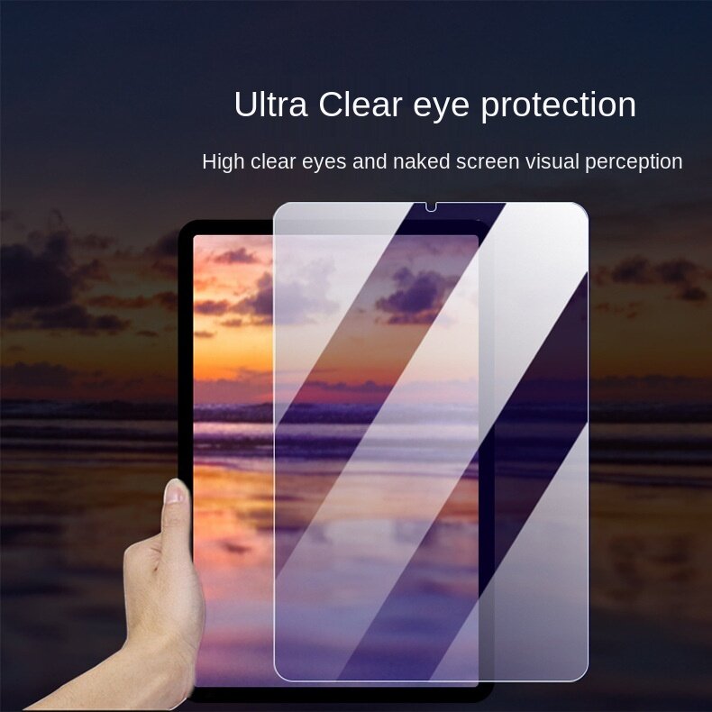 For New IPad Mini 6 2021 Case TPU Silicon Transparent Slim Cover for iPad Mini 6 Tempered Film