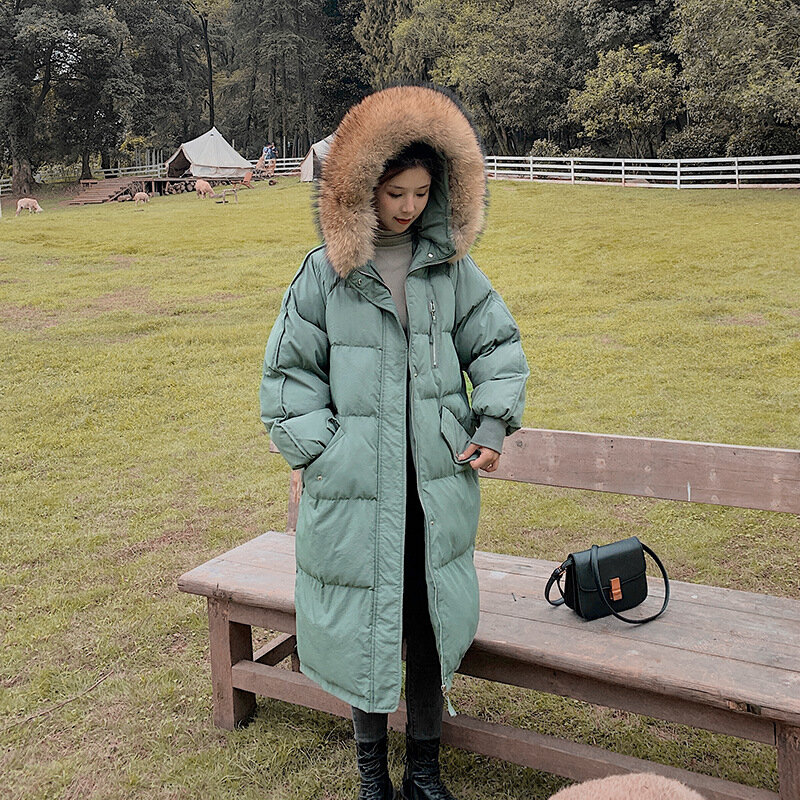 2021 nowe zimowe ubrania Plus rozmiar żakiet bawełniany płaszcz koreański styl luźna kurtka puchowa damska w połowie długości
