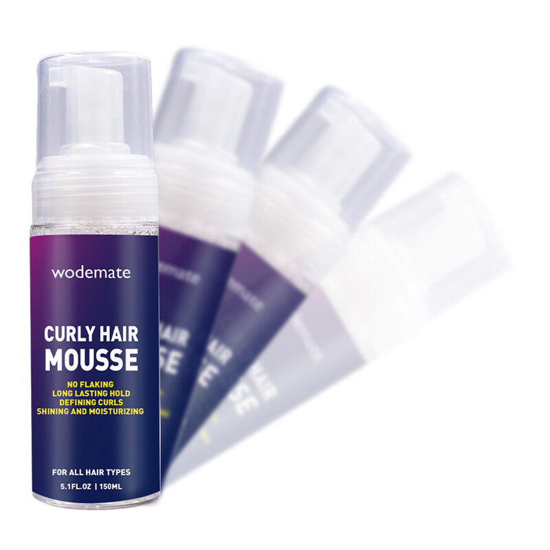 Hair Styling Mousse Natural Curl Enhancing Mousse Moisturizing Frizz-Free Curl Hairstyle Mousse 150ml