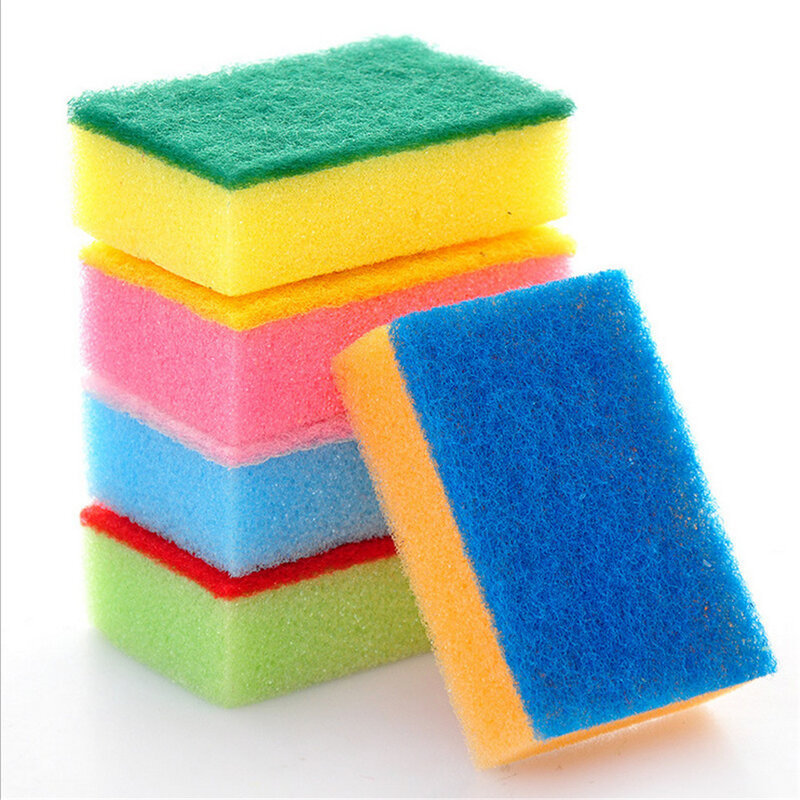 Esponja de limpeza nano-antibacteriana, 9*6*3cm, forte, colorida, ecológica, limpeza da cozinha e da casa