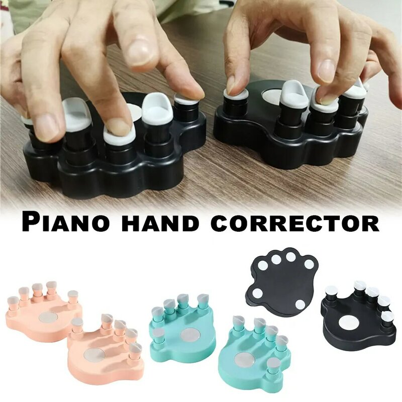 1 Pasang Piano Pelatih Jari dengan 5 Tombol Bulat untuk Pegangan Senar Aksesori Instrumen Jari-jari Genggaman Pelatih Berolahraga