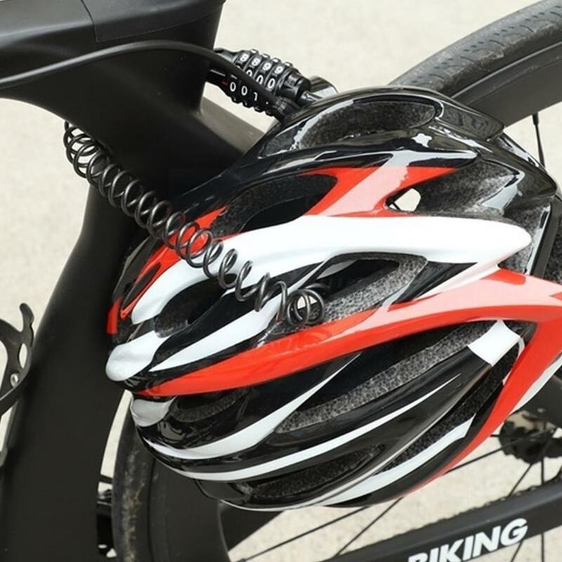 Anti-roubo capacete senha bloqueio multifuncional mini para scooter 4 capacete motorcy anti-roubo dígitos fechaduras senha bicicleta l s2a3