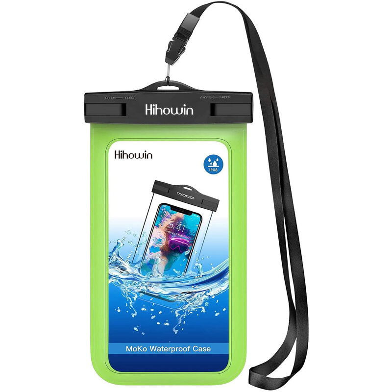 Hihowin à prova dwaterproof água casos para telefones inteligentes à prova dwaterproof água telefone bolsa titular, compatível com iphone 12 mini/12 pro, iphone 11 pro