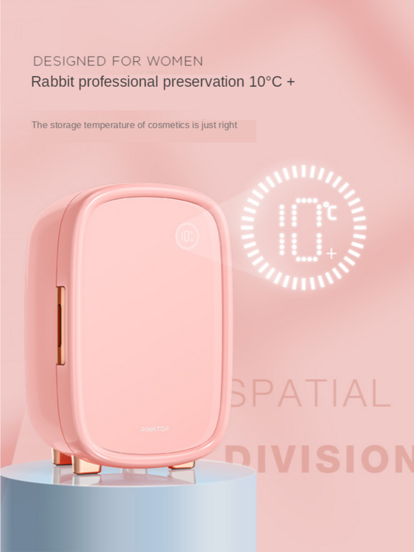 Pinktop beleza geladeira cosméticos pequena máscara cuidados com a pele produtos termostato inteligente especial