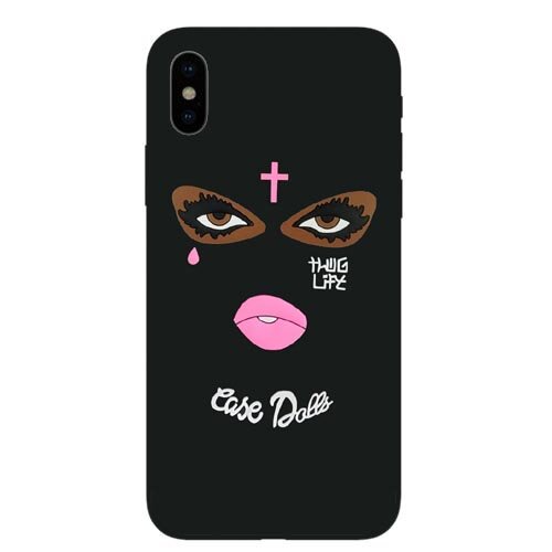 Masked Goon Thug Life Phone Coque Case for iPhone X 6s 6 7 8 plus 5 5S SE xr xs max Teared Girl Jesus Christian Cross soft Cover