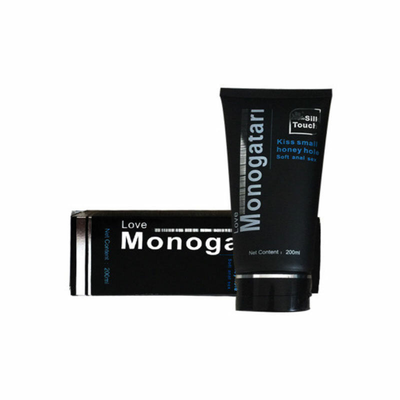 Lubricante sexual Monogatari negro para hombres, Gel lubricante Personal Anal y Vaginal, a base de agua, fácil de limpiar, 200ml