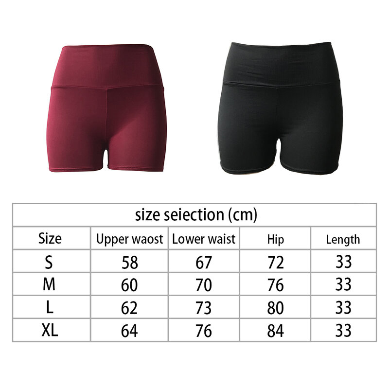 Sexy Hohe Taille Atmungsaktive Shorts Frauen Sport Tragen Workout Athletisch Gym Fitness Kurzen Hosen Leggings Shorts
