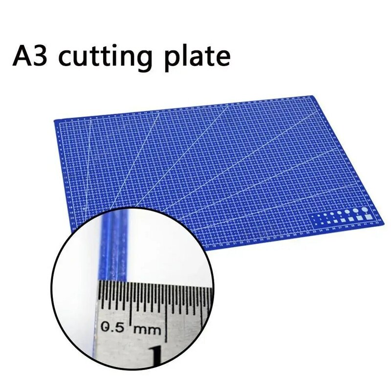 A3ตัดเย็บ PVC Mats สี่เหลี่ยมผืนผ้าเส้นตัดสองด้านออกแบบแผ่นตัด Board Mat Craft DIY เครื่องมือ