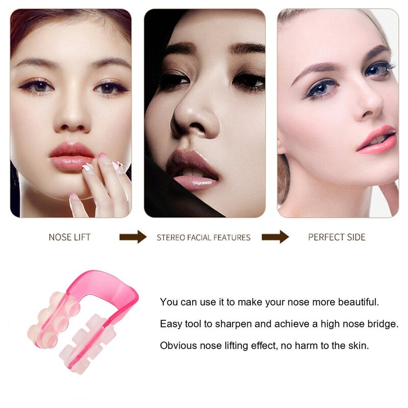Klip Hidung Panas Alat Pemotong Pembentuk Pengangkat Tanpa Rasa Sakit Jembatan Hidung Meluruskan Klip Kecantikan Korektor Wajah