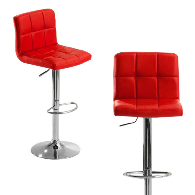 2 sztuk moda obrotowe krzesła barowe syntetyczny obrotowy stołek barowy podnoszenia wysoki stołek z podnóżkiem regulowany Silla dla Home Decor HWC