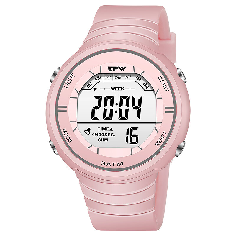 Reloj Digital de Color Macaron para mujer, moda 3ATM, resistente al agua, vestido para mujer
