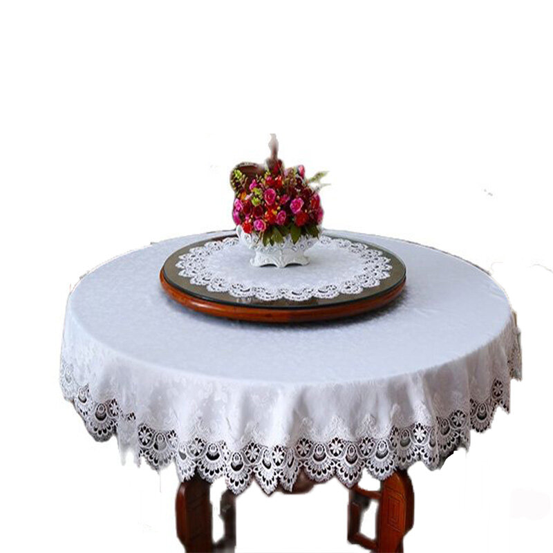 Mantel cuadrado de satén moderno cubierta de mesa para cocina bordado de encaje decoración para cumpleaños fiesta Navidad y boda 