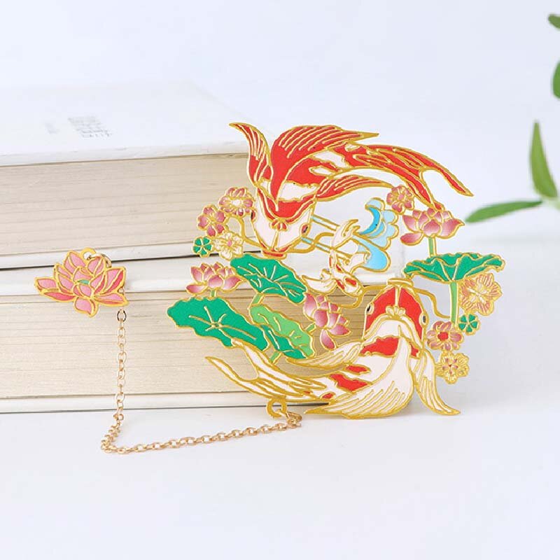 중국 스타일 금속 책갈피 크리 에이 티브 고대 관광 도서 클립 Pagination 마크 금속 술 편지지 학교 사무실 공급