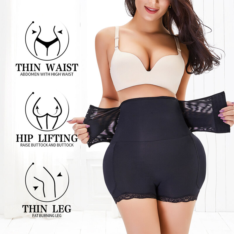SEXYWG Butt Lifter Control Panties Waist Trainer Body Shaper Shorts Paded Panties Sexy Shapers Hip Enhancer Body Shapewear