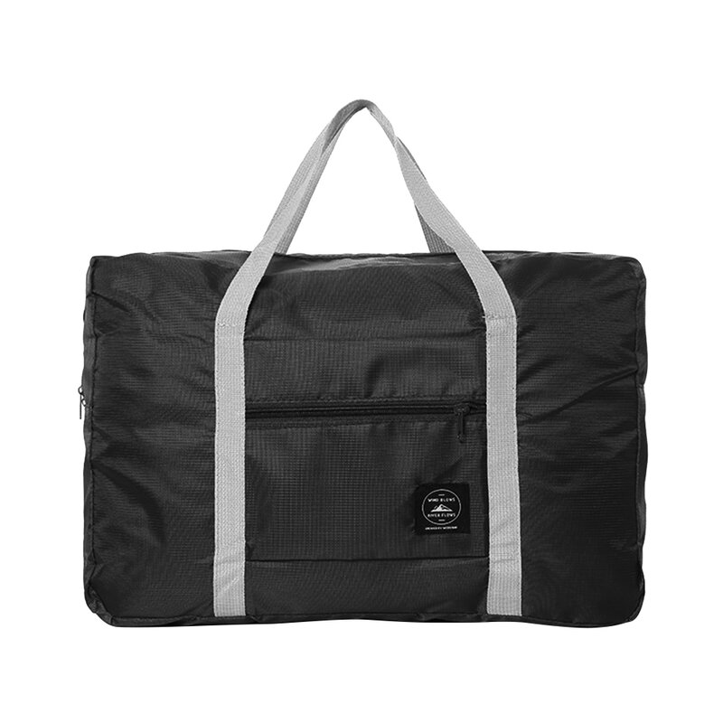 Cor sólida impermeável dobrável sacos de viagem ultra-leve grande capacidade ao ar livre portátil saco de armazenamento de bagagem bolsa unisex