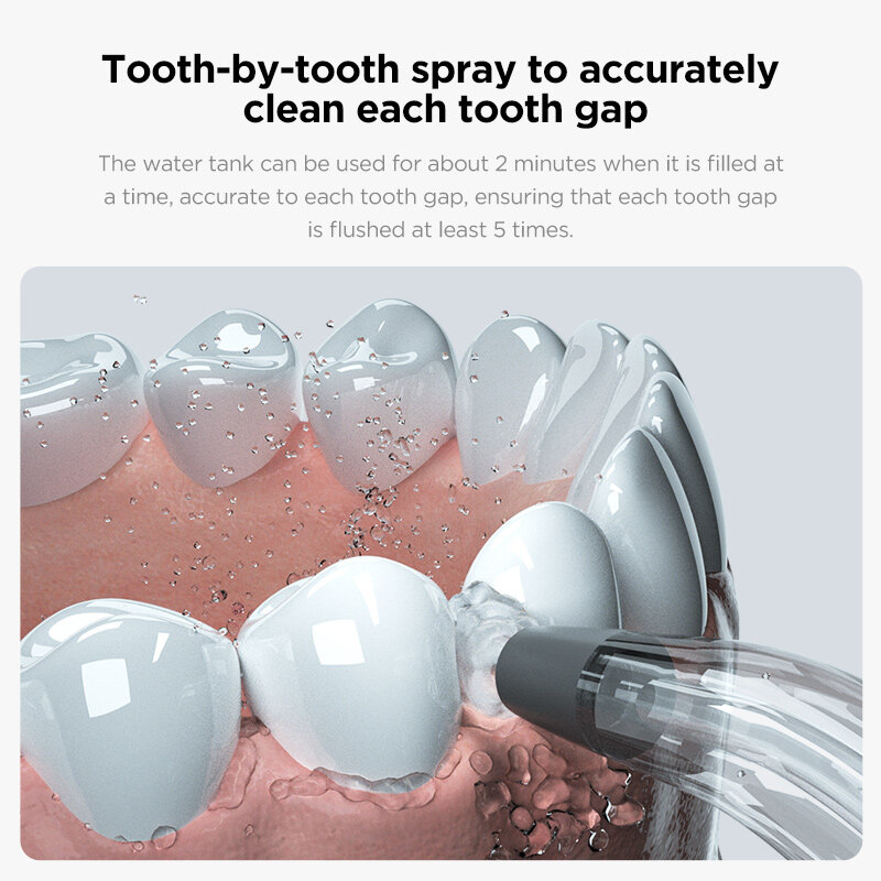 Oclean W1 Oral Irrigator Cordless Water Flosser Teeth Cleaner Rechargable Dental Water Jet 30ml Tank Volume Portable Travel