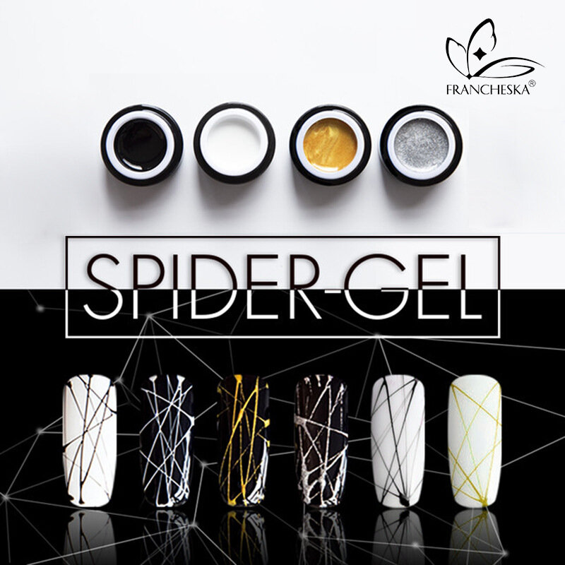 Esmalte de uñas en Gel para decoración de uñas, laca en Gel de araña en 14 colores, TSLM1