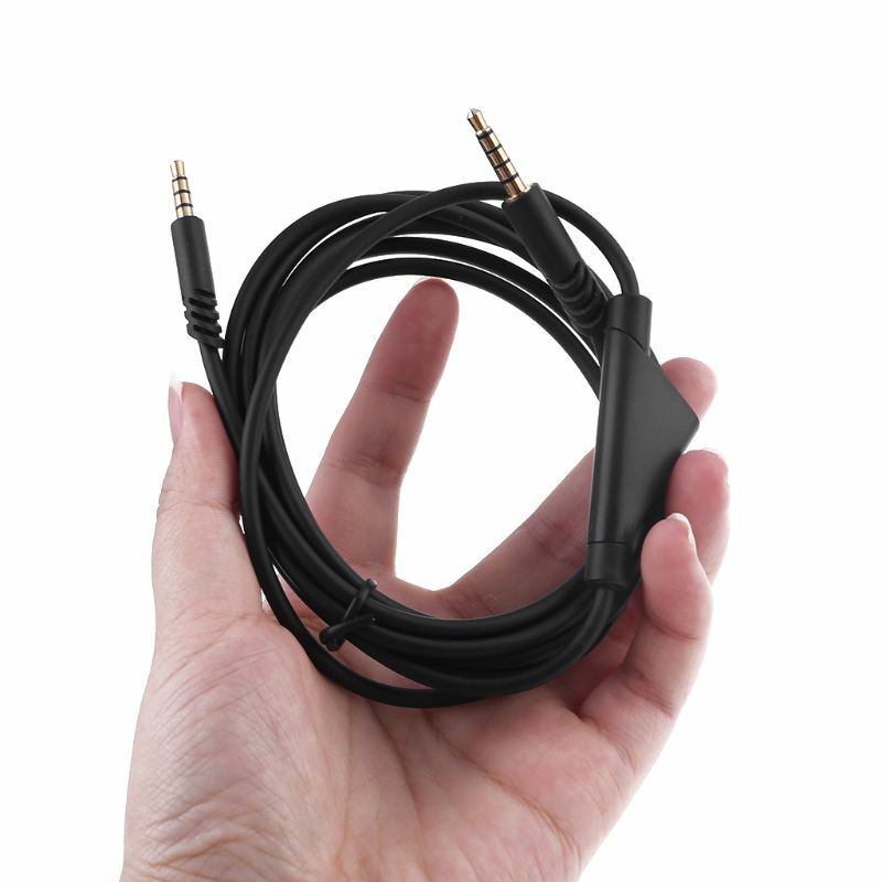 Substituído cabo de fone de ouvido de áudio com botão função mudo para astro a10 a40 g233 jogos fone de ouvido acessórios