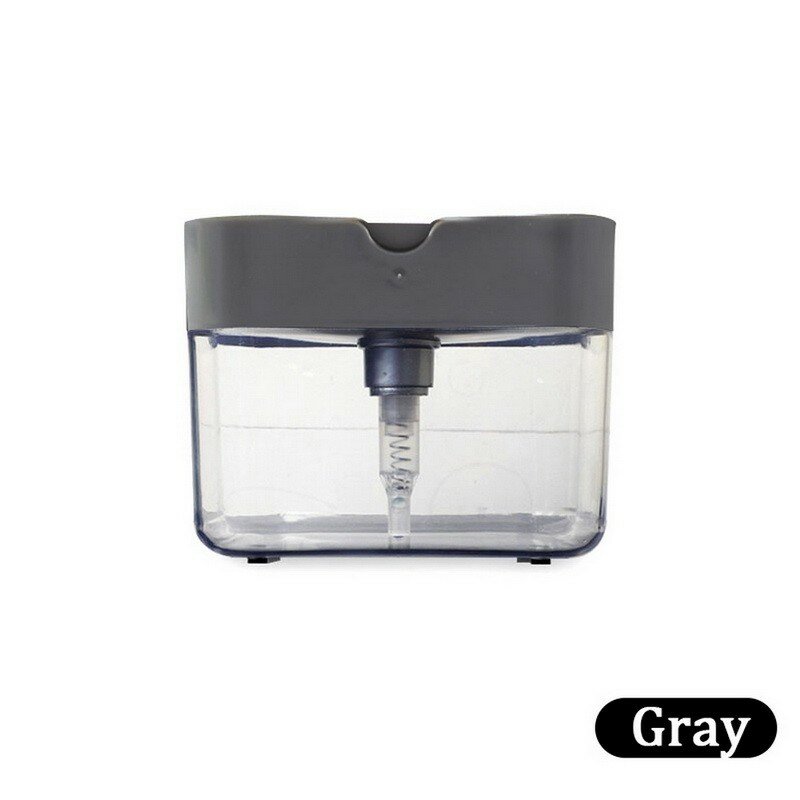 Botol Dispenser Sabun Otomatis untuk Sabun Cair Dispenser Sabun Spon Dapur Dispenser Sabun Manual